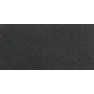 Schwarze Bodenfliese Feinsteinzeug Questo due, 60,4x30 cm, matte Stein-Optik für Innenräume.