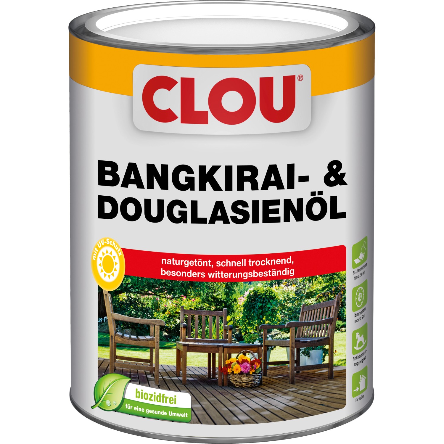 Clou Bangkirai- und Douglasien-Öl 2,5 l