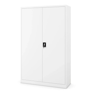 Jan Nowak Büro Aktenschrank Metallschrank JAN II 115 x 185 x 40 cm Weiß