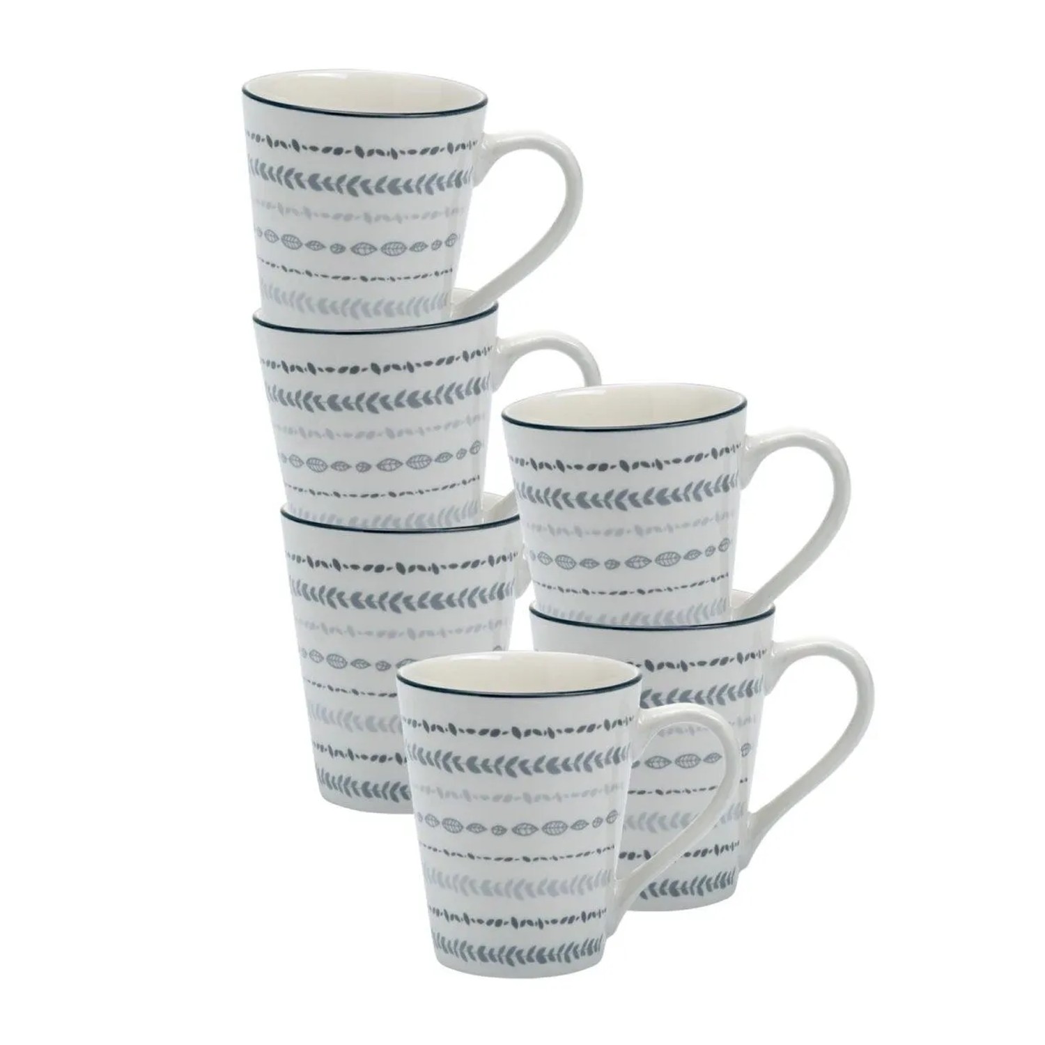 Ritzenhoff & Breker Sendai Henkelbecher 300 ml 6er Set Ranke