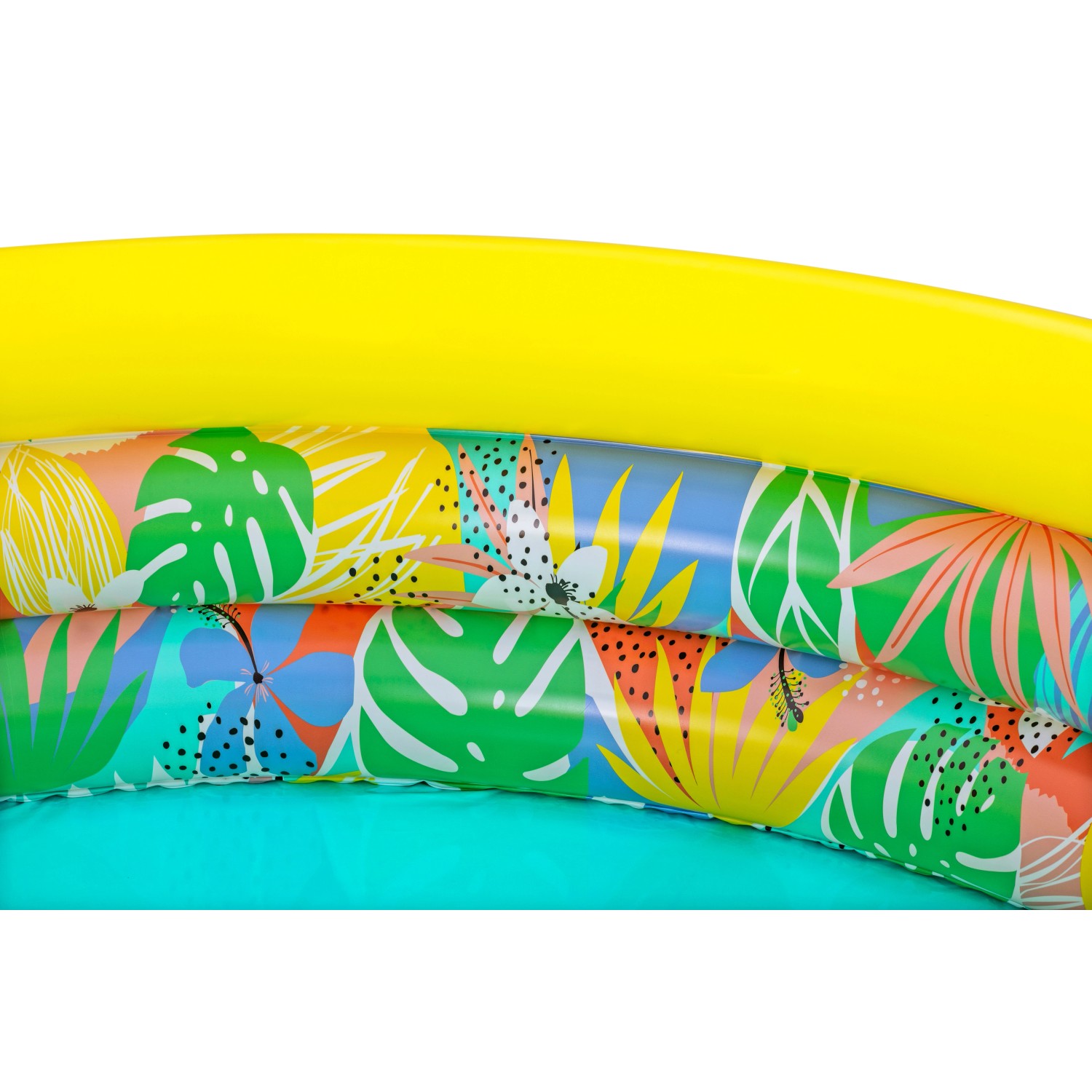 Bestway Planschbecken Floral Paradise, Ø 168 cm, mit bunten tropischen Mustern.