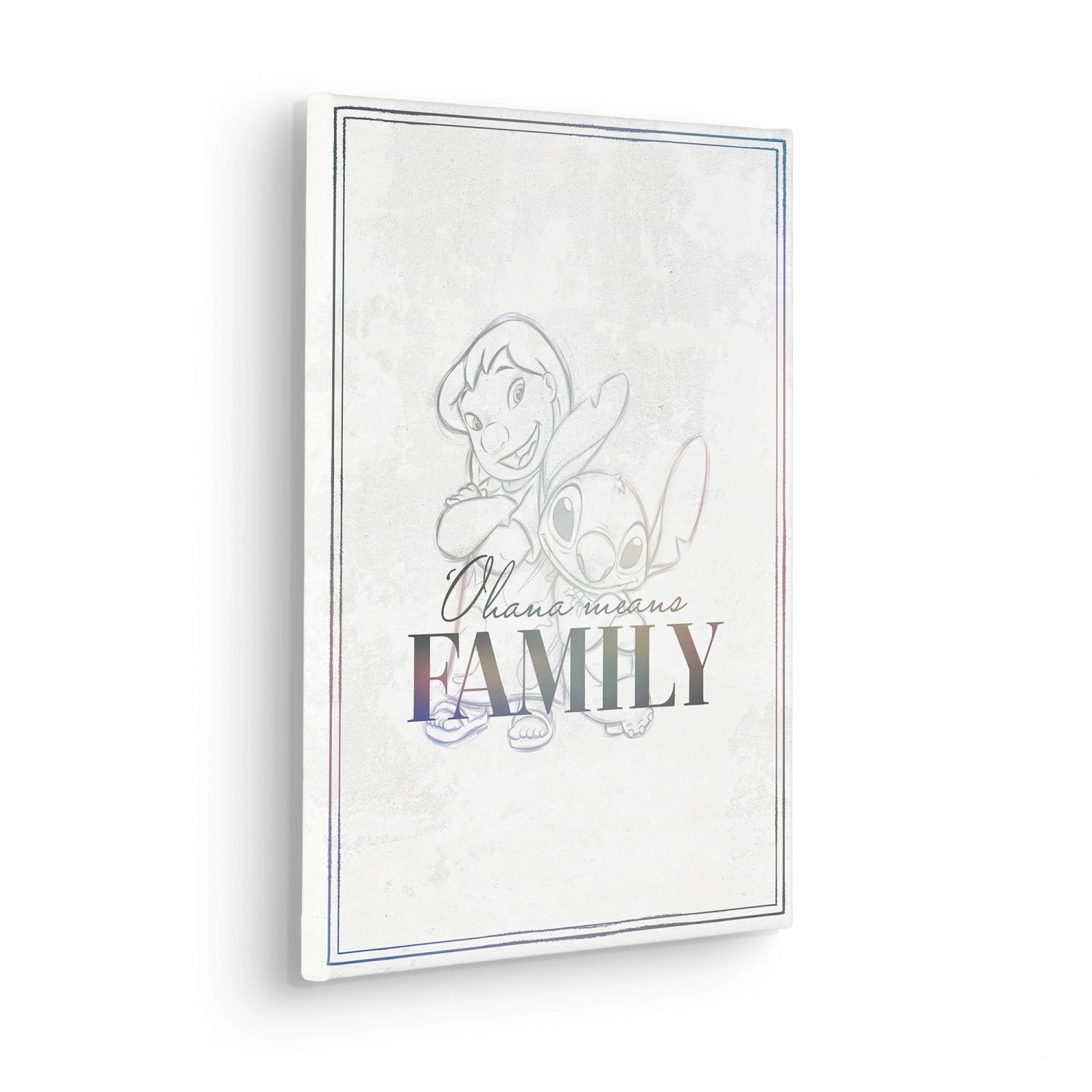 Komar Keilrahmenbild Lilo & Stitch Family Goals 30 cm x 40 cm günstig online kaufen