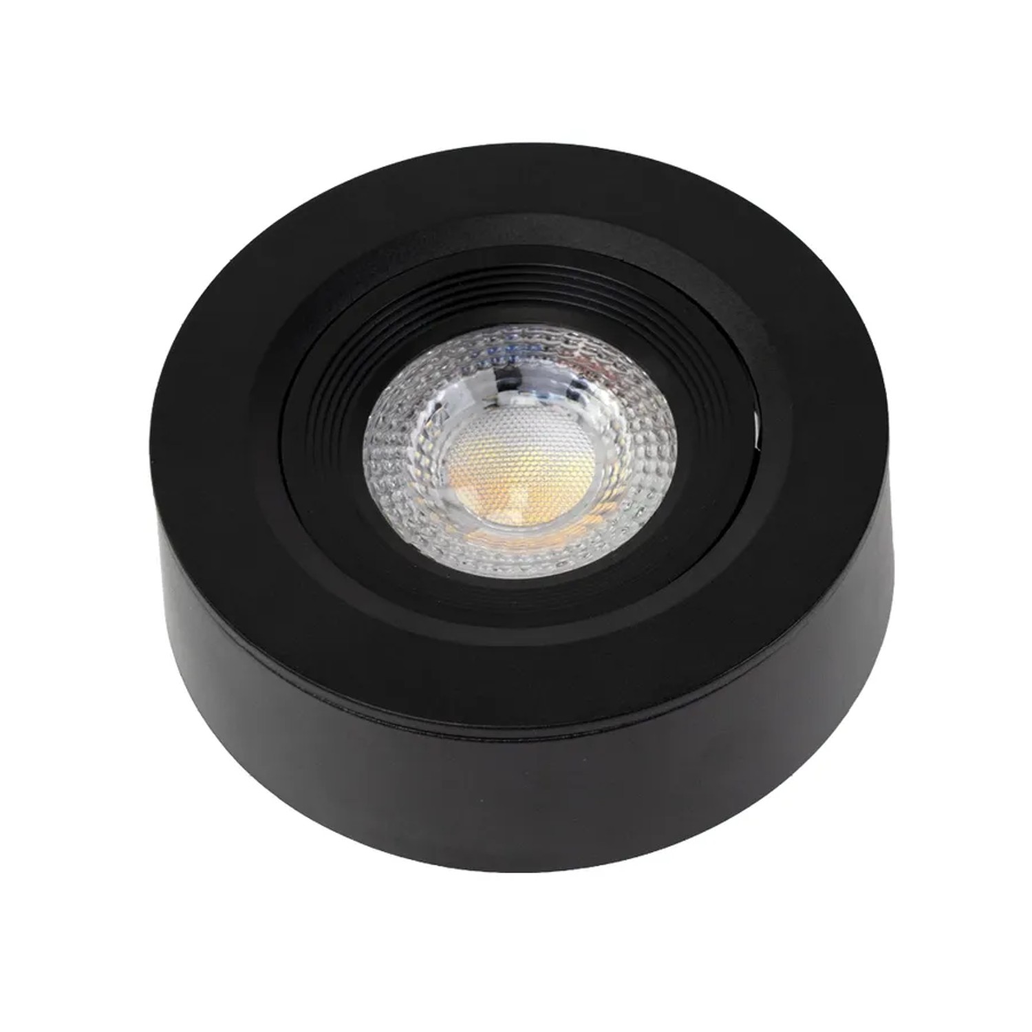 LUXULA LED Einbauspot Ultra-Flach Ø70-75mm Dimmbar CCT Warm- Kaltweiß Einbau & Aufbau 5W 420lm 60° Downlight Schwarz