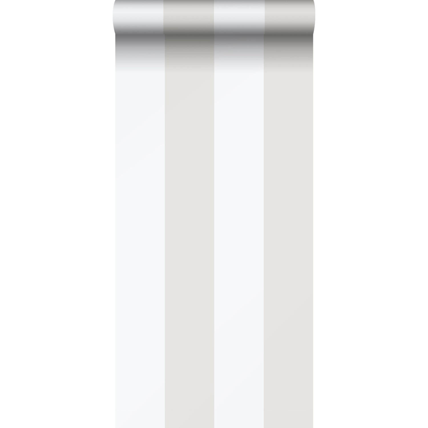 Sanders & Sanders Tapete Streifen Beige und Weiß 53 cm x 10.05 m günstig online kaufen