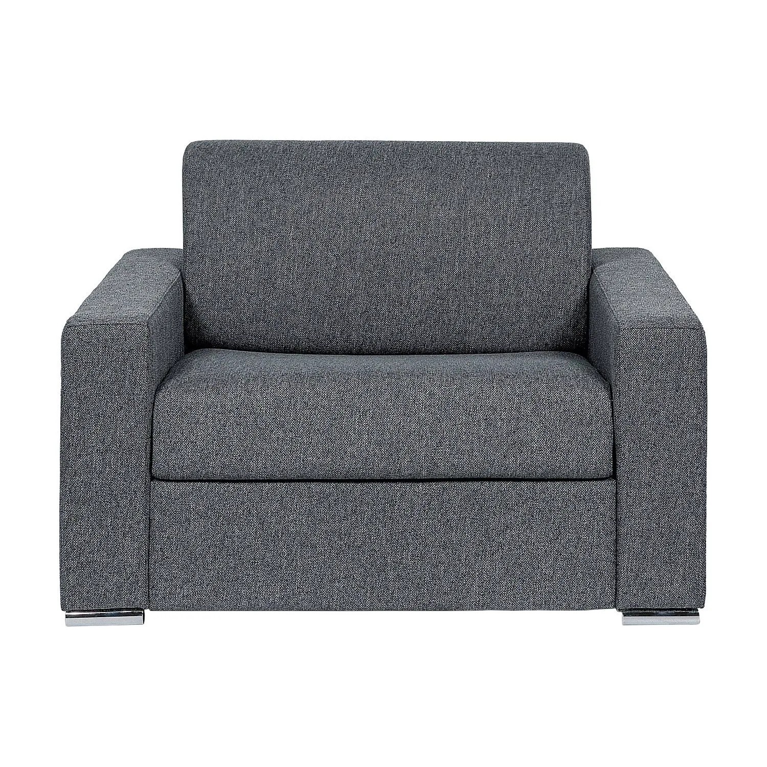 Vente-unique Schlafsessel Calito Grau 126 cm