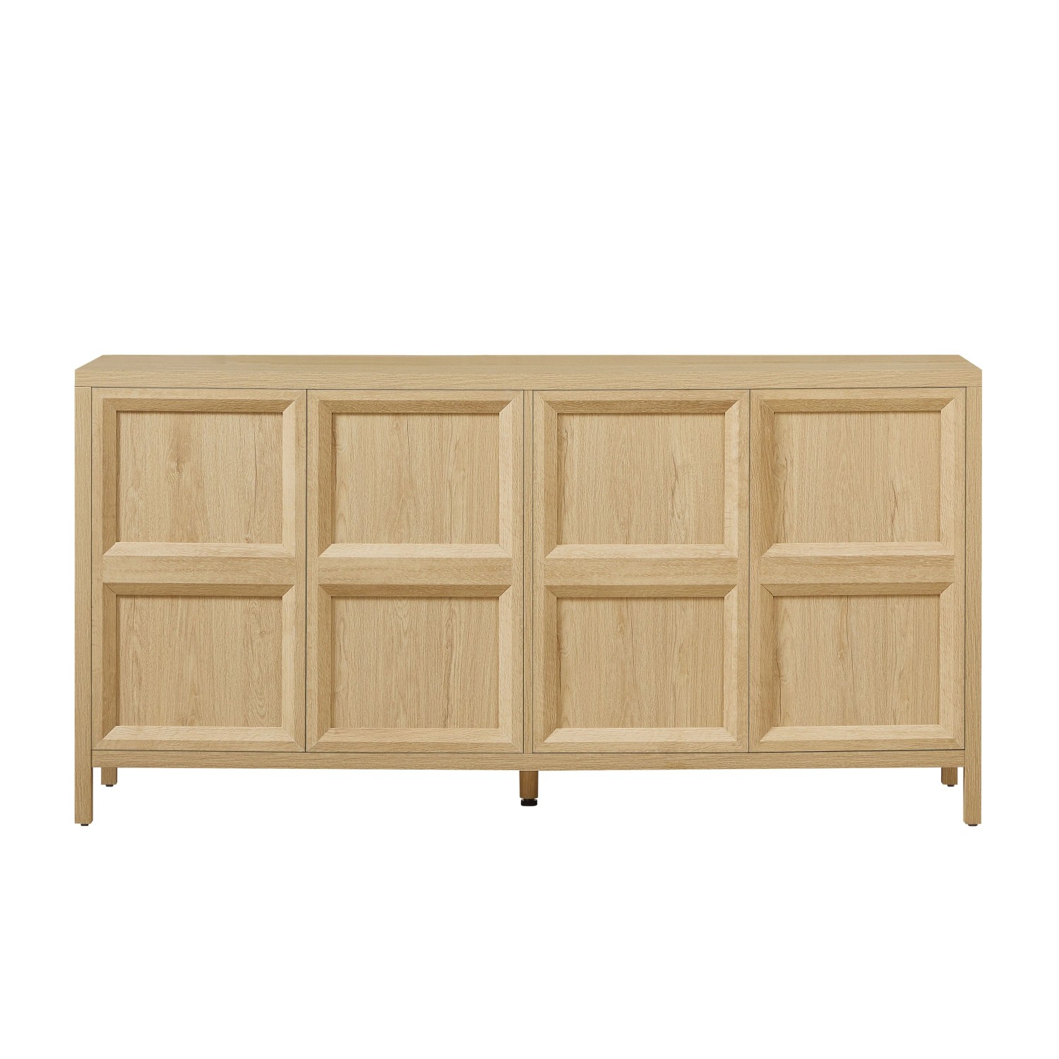 okwish Sideboard mit TipOn Türen Schlafzimmer 160x40x80cm Natur