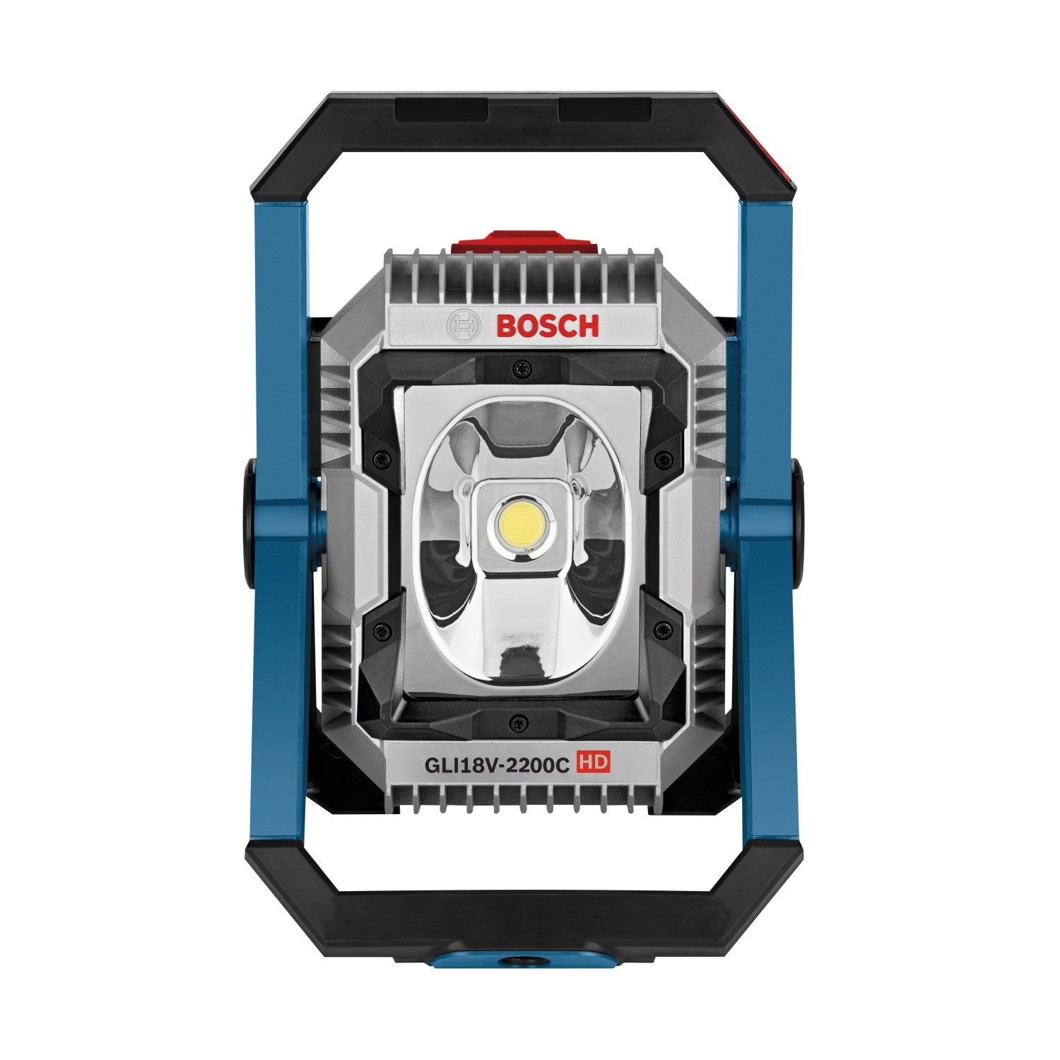 Bosch Professional Akku-Lampe GLI 18V-2200 C Solo, Baustellenlampe mit LED, ohne Akku.