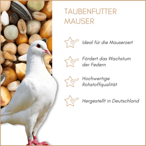 Supravit Taubenfutter Mauser Alleinfutter für Tauben
