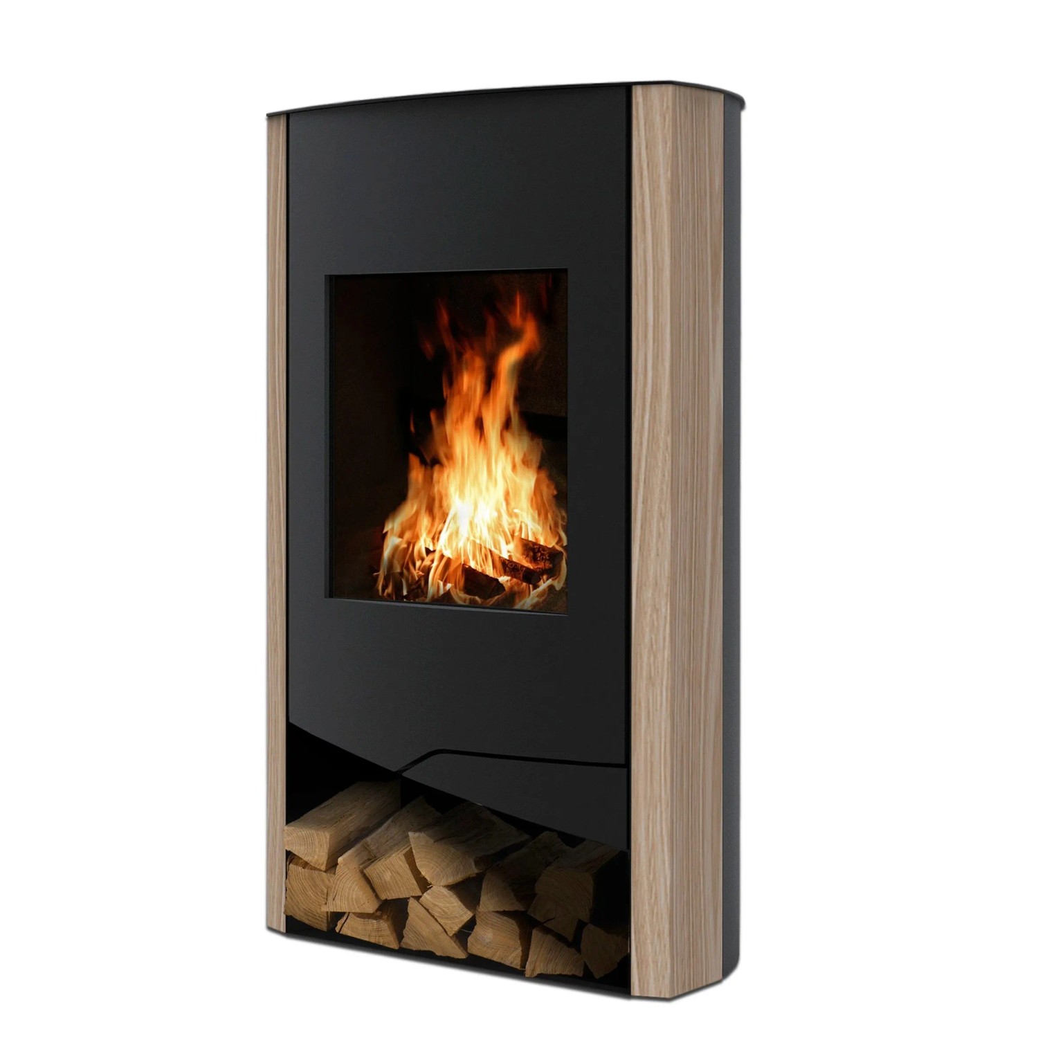 Wamsler N-Line Kaminofen Sandstein Schwarz 5 kW
