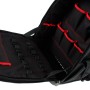 Offene Mephisto Werkzeugtasche Rucksack Dragon mit vielen Fächern und roter Naht.