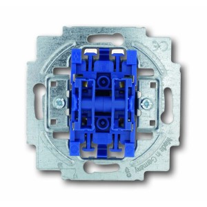 Busch-Jaeger Unterputz-Jalousieschalter, blau, Detailansicht.