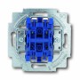 Busch-Jaeger Unterputz-Jalousieschalter, blau, Detailansicht.