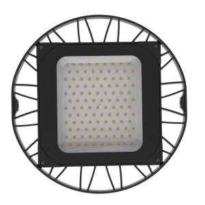 LUXULA LED Hallenstrahler, 150W, 5000K, Neutralweiß, IP65. Runde HighBay Hallenleuchte für Industrie.