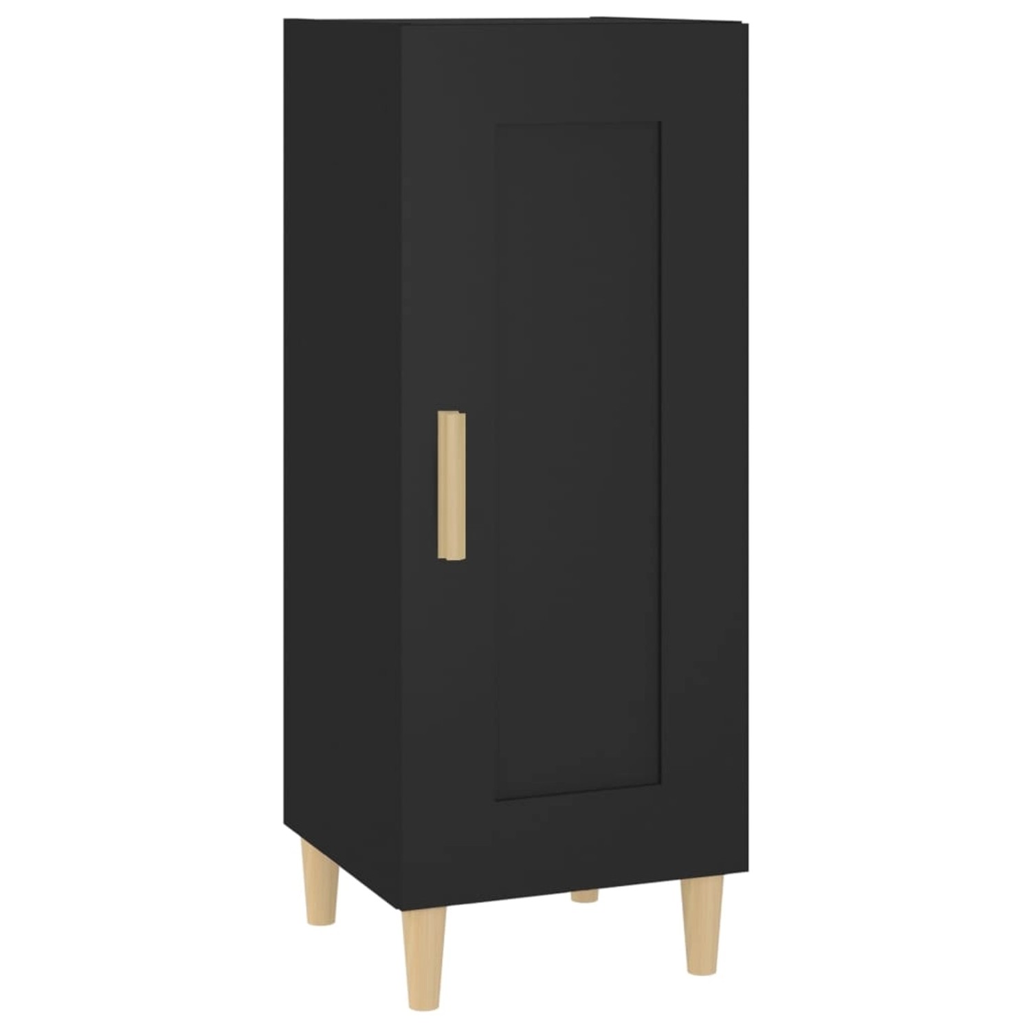 Thumbnail - vidaXL Sideboard Schwarz 34,5x34x90 cm Holzwerkstoff 812412