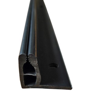 Schwarzes Trägerprofil E-2, 1000 mm, für Laminat und Parkett Zubehör.