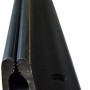 Schwarzes Trägerprofil E-2, 1000 mm, für Laminat und Parkett Zubehör.