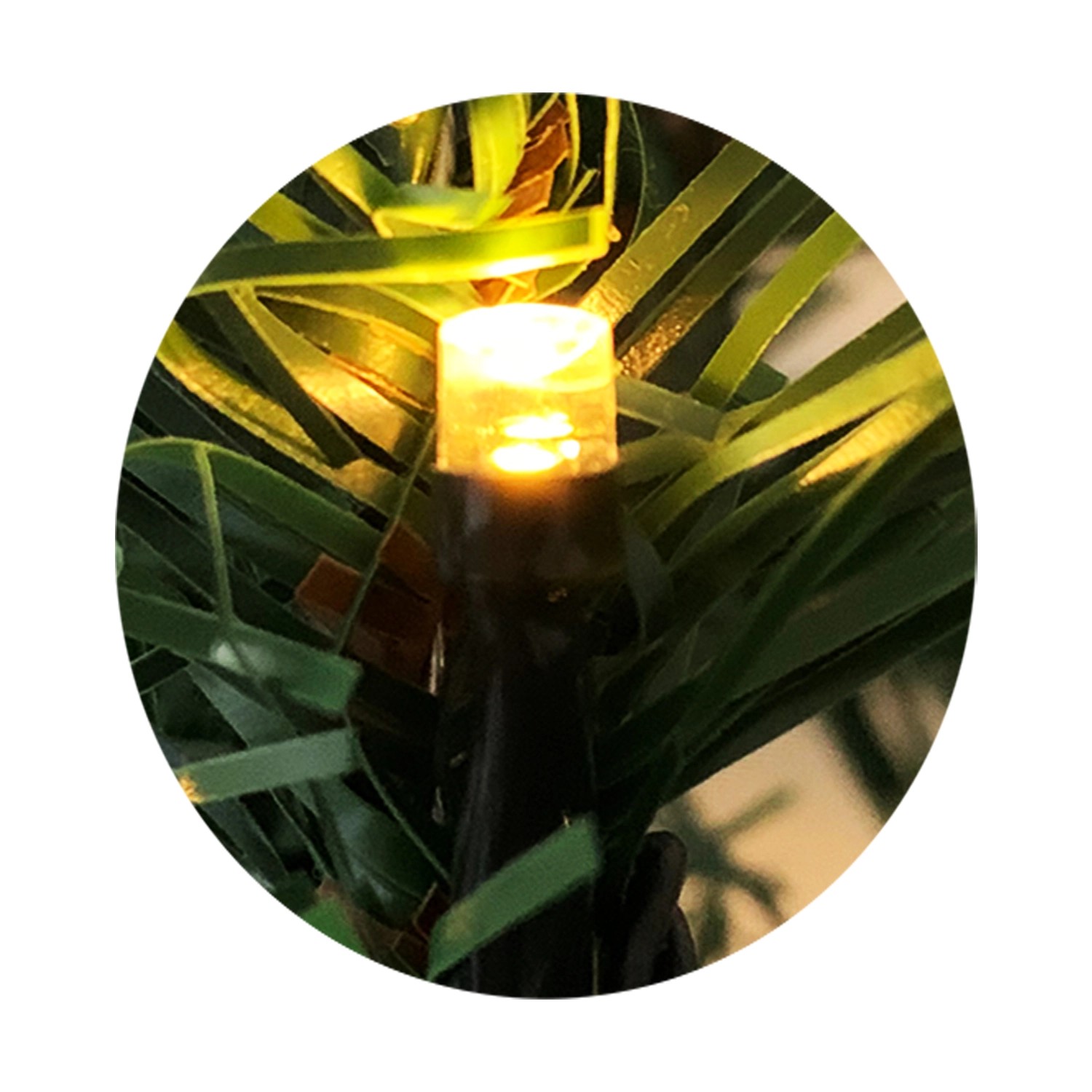 Mojawo XXL 100 LED Girlande Tannengirlande Lichterkette 810 cm Außen Batteriebetrieben_3