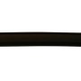 Schwarze Schlauchleitung H03VV-F 2x0,75 als Meterware, flexible PVC-Leitung.