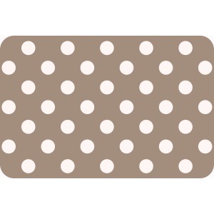d-c-fix Tischset Venito Taupe mit weißen Punkten, 29x44 cm, aus Polypropylen.