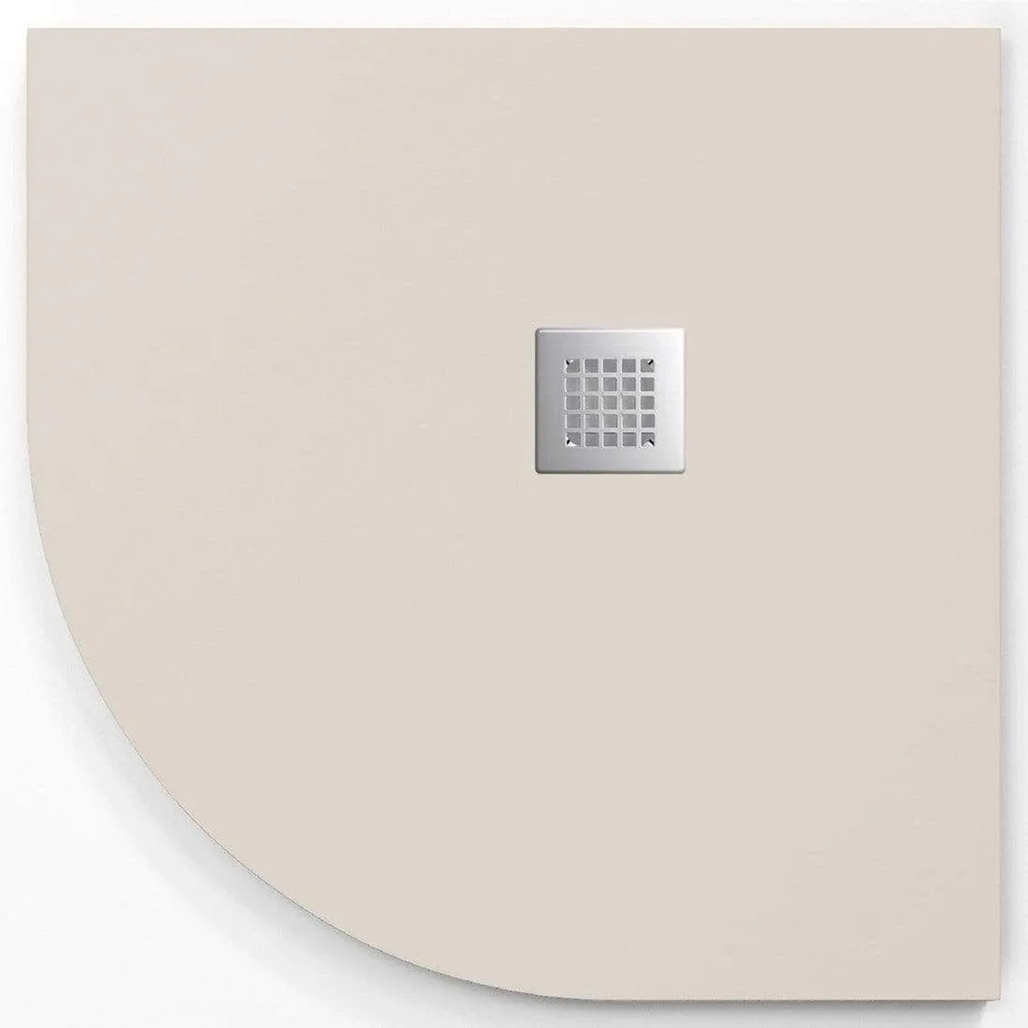 Stano Mineralguss-Duschwanne Extra Flach Madison Curve Beige 80x80cm