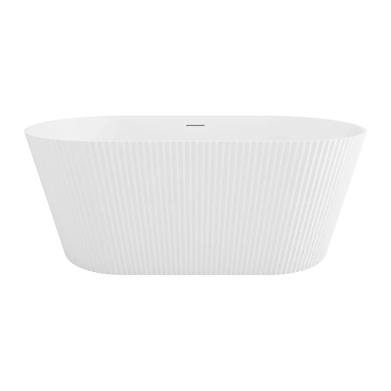 Vente-unique Freistehende Badewanne Cobiana Weiß 149.5 cm