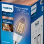 Philips Smart LED-Lampe, 40W, E14, Kerzenform, Filament, klar, im Einzelpack.