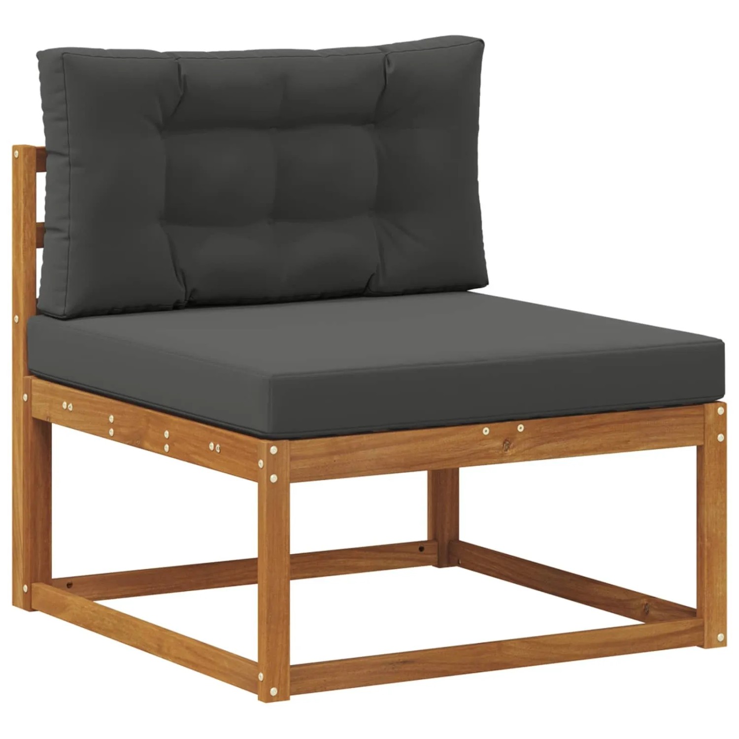 vidaXL Outdoor Mittelsofa Massivholz Akazie Natur 900534