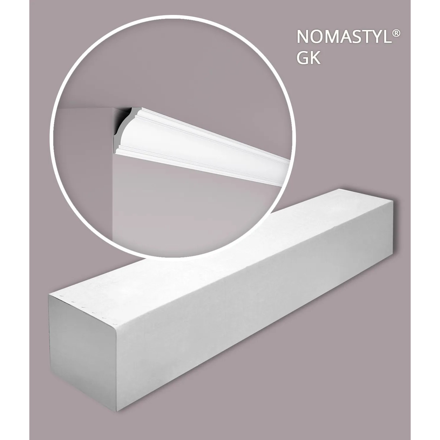 NOEL & MARQUET NMC GK-Box NOMASTYL Eckleisten 1 Karton Set mit 36 Stuckleisten 72 m Weiß