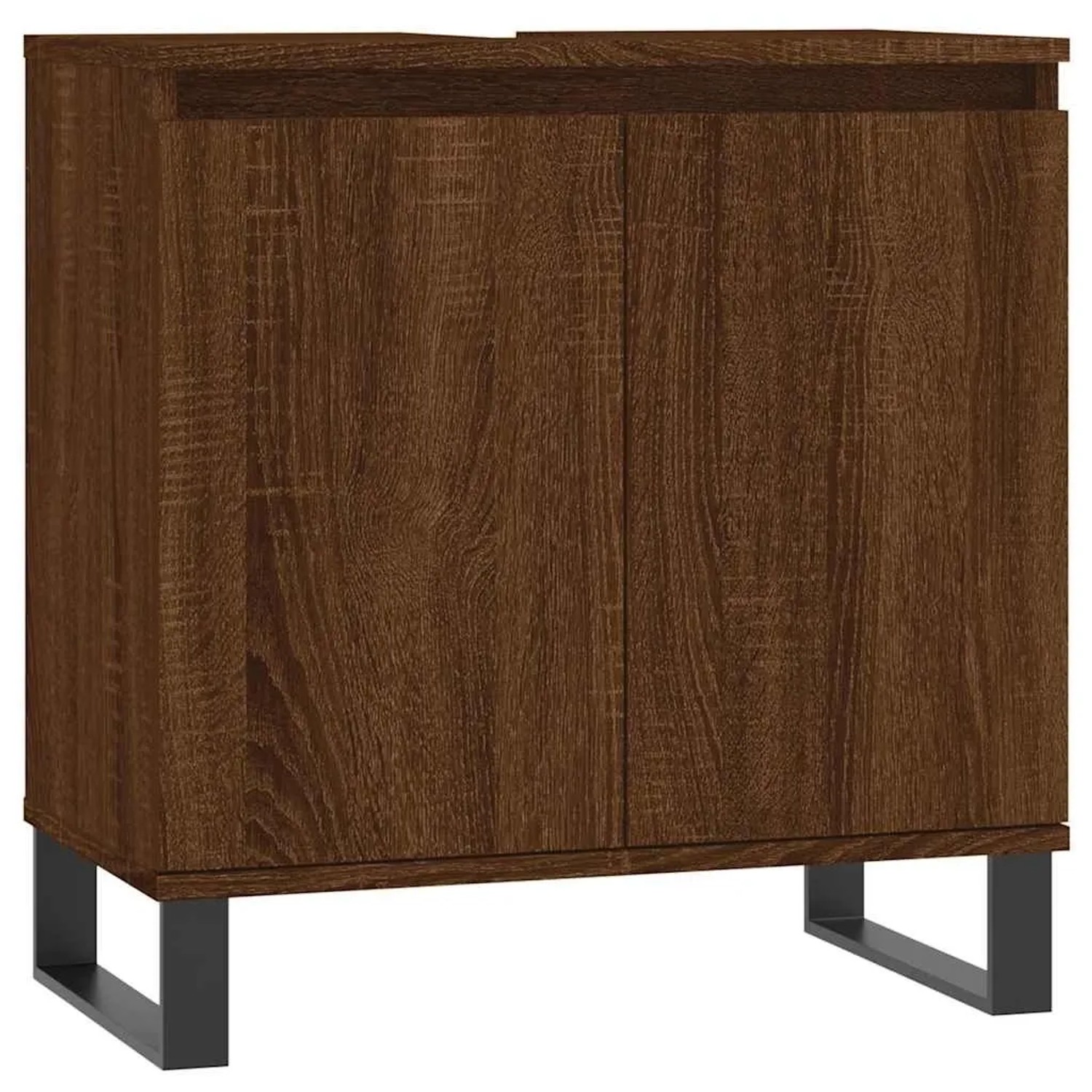 vidaXL Badschrank Braun Eichen-Optik 58x33x60 cm Holzwerkstoff 831595