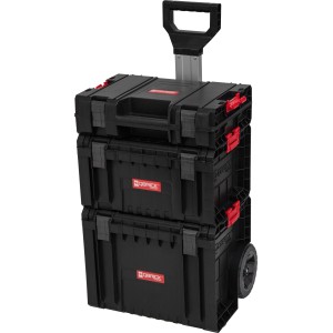 Qbrick System Mobile Werkstatt-Set Pro: Werkzeugkoffer-Set mit Trolley-Funktion, schwarz.