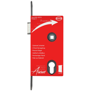 Bever Korridor-Sicherheitsschloss Arcus DIN links für Korridortüren mit 2-Punkt-Verriegelung.