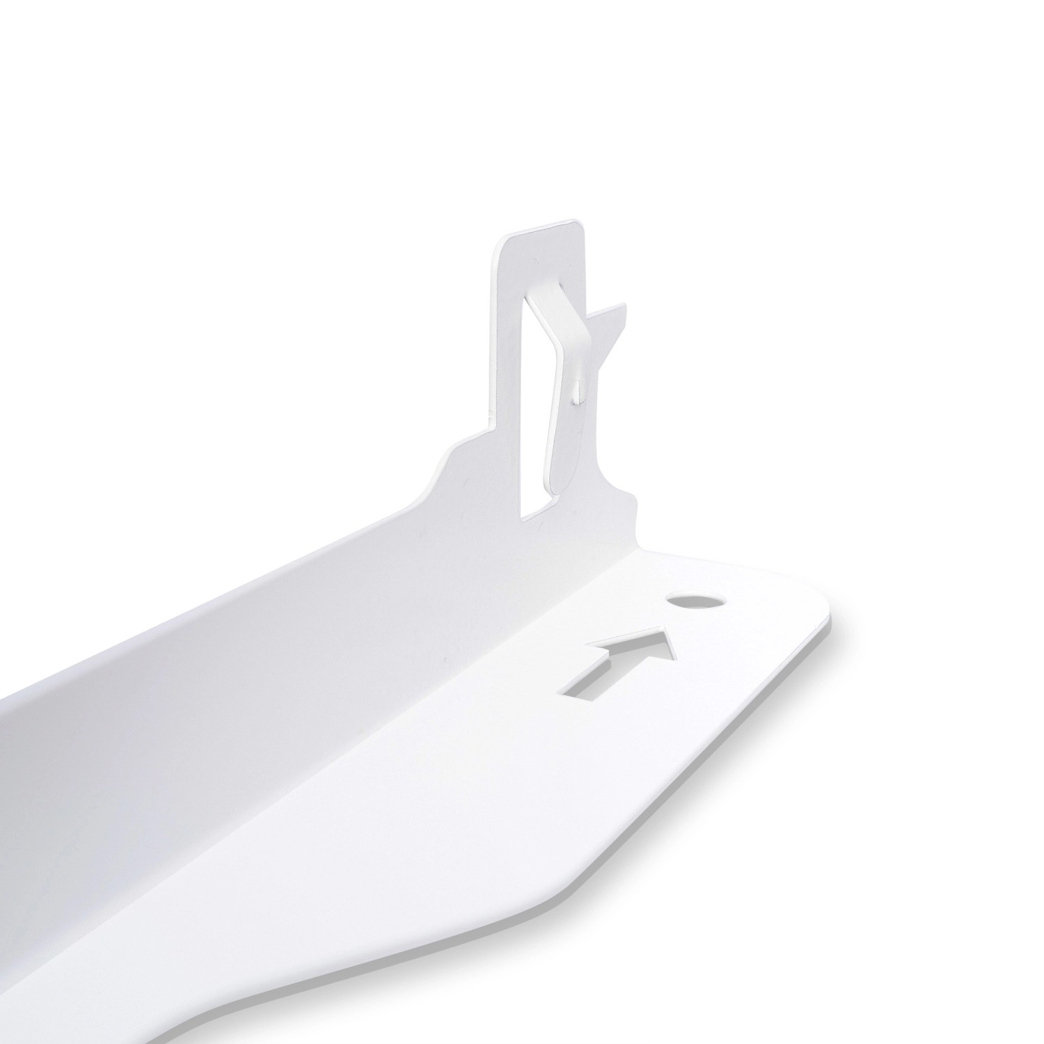 Wandhalterung für Vasner Konvi Infrarotheizung, weiß, Detailansicht.