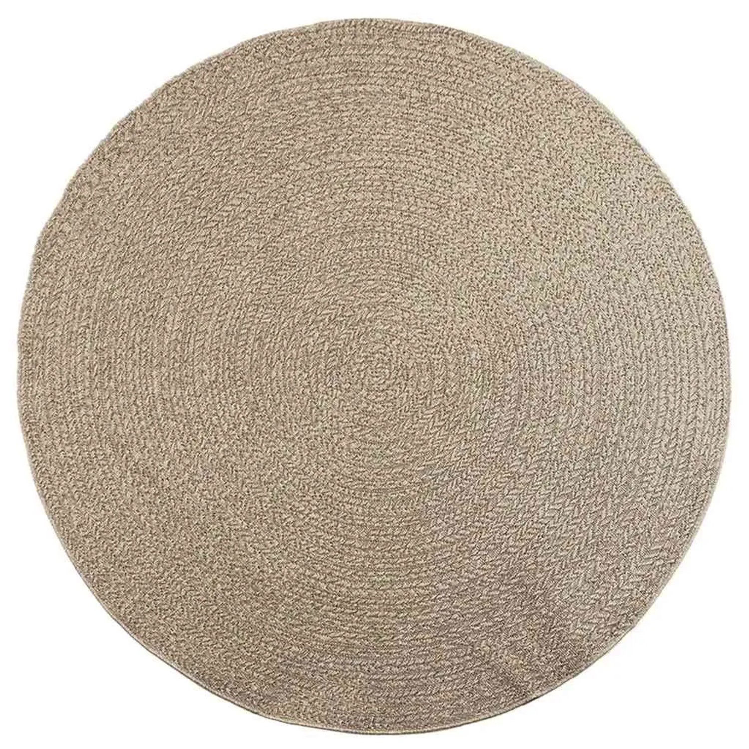 vidaXL Teppich ZIZUR Beige Ø 200 cm Jute-Optik Indoor und Outdoor 4010417 günstig online kaufen