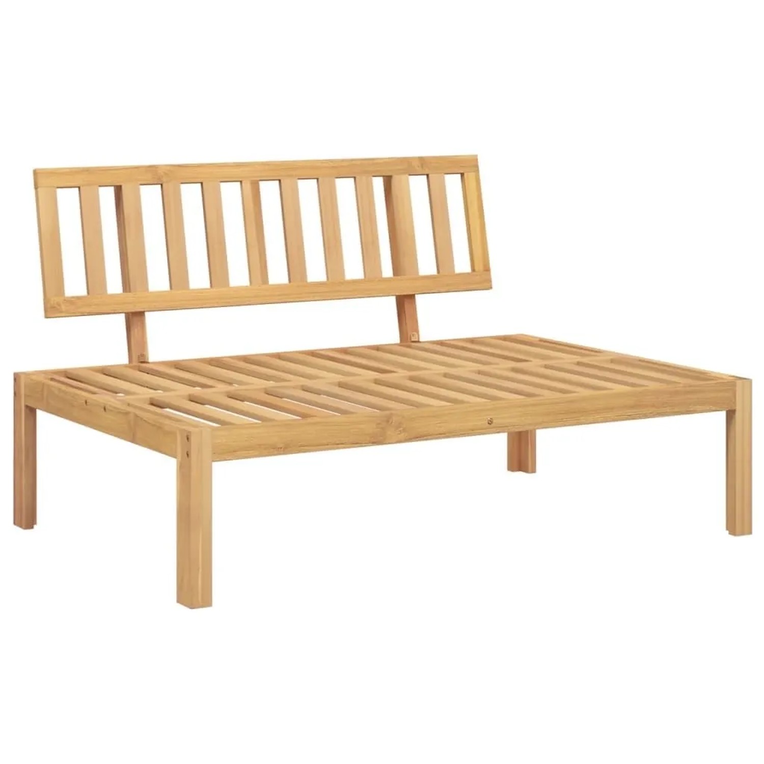 vidaXL Garten-Mittelsofa aus Paletten Massivholz Akazie 365850