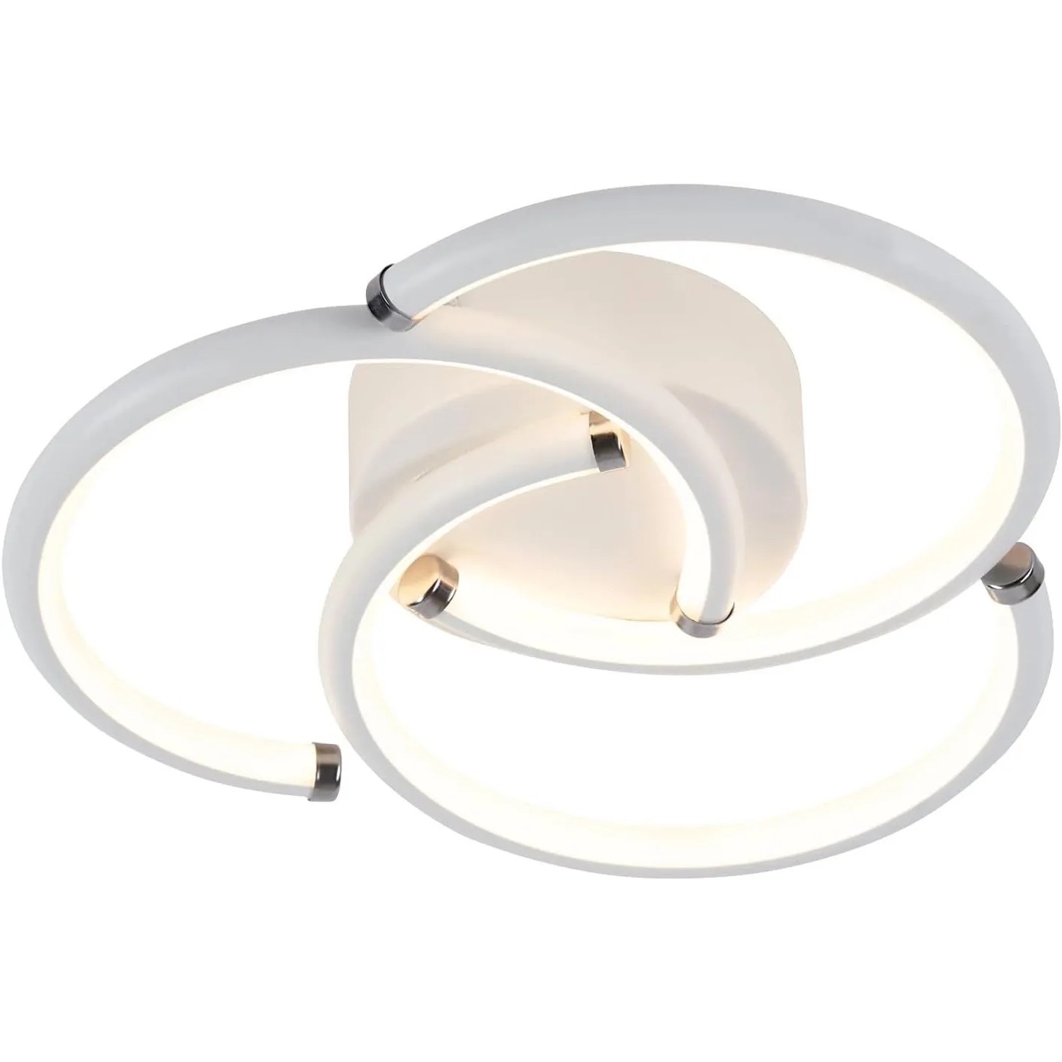 Nettlife Deckenleuchte aus Metall L 24cm Weiß