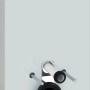 Geberit Monolith Sanitärmodul für Wand-WC, 101 cm, Glas Weiß, für Trockenbau.