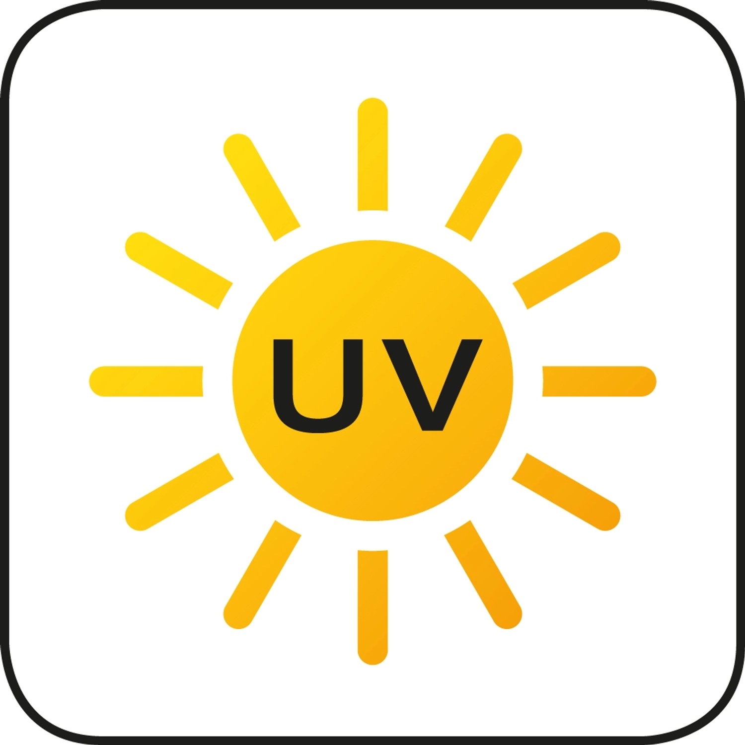 Symbol für UV-Beständigkeit des Scheurich Pflanzgefäß C-Cone.