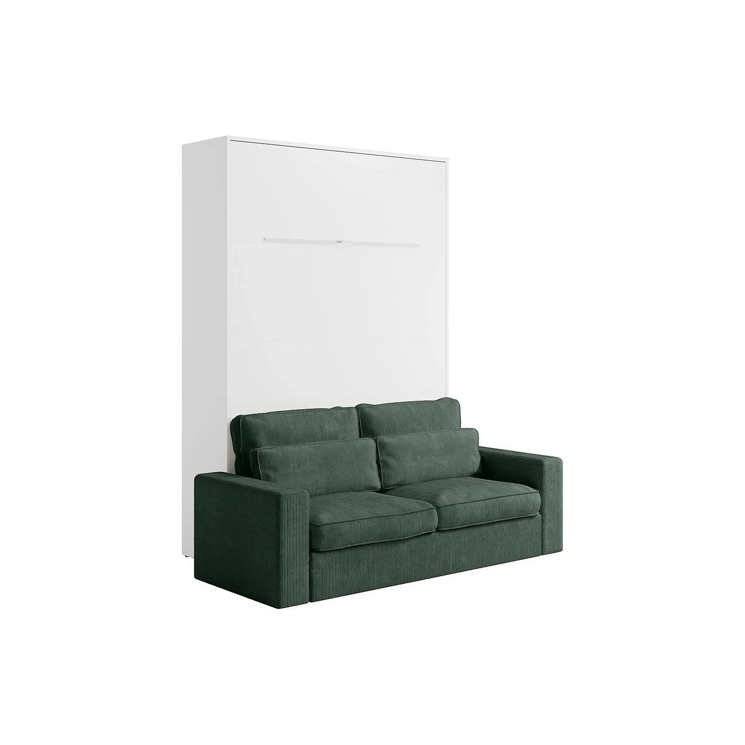 Vente-unique Schrankbett Rapili Weiß 180 cm