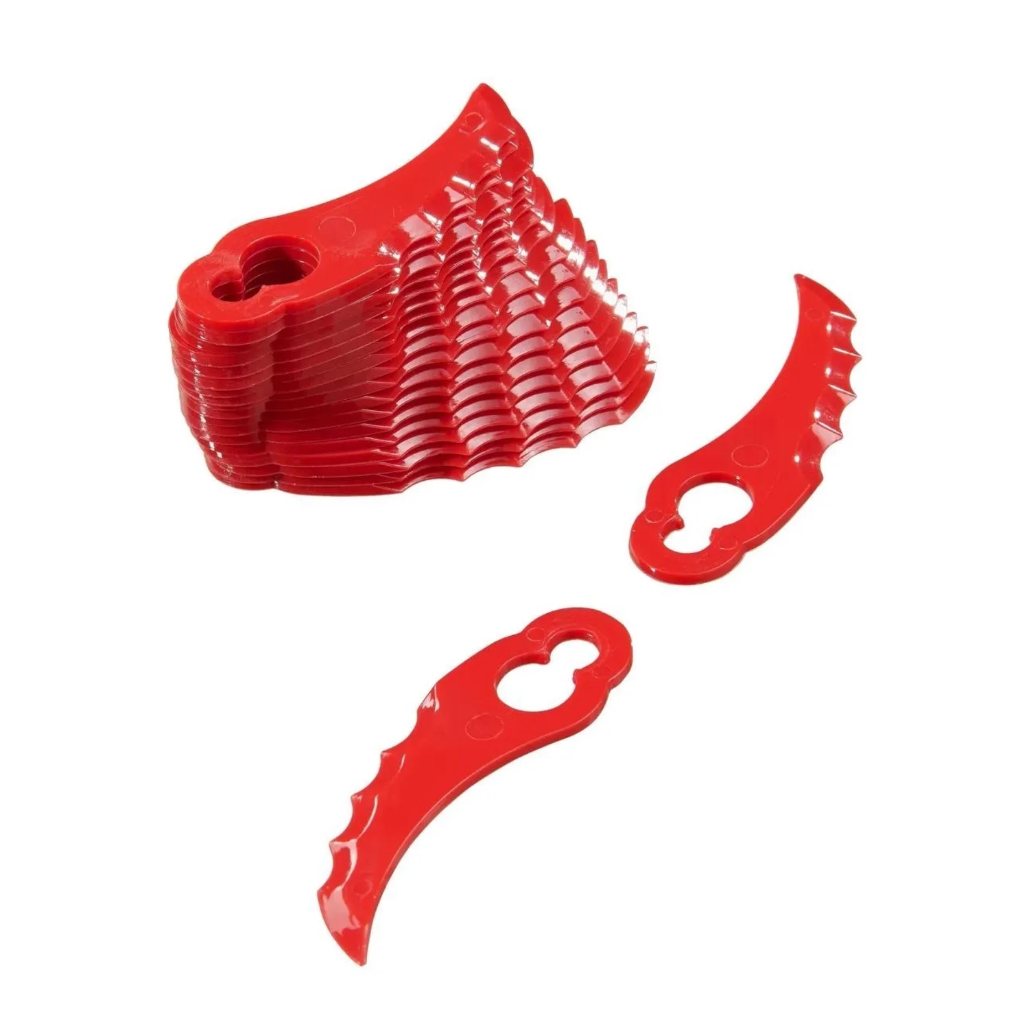 Westfalia Ersatzmesser Gebogen aus Kunststoff Rot für Akku-Trimmer Art. 984.031