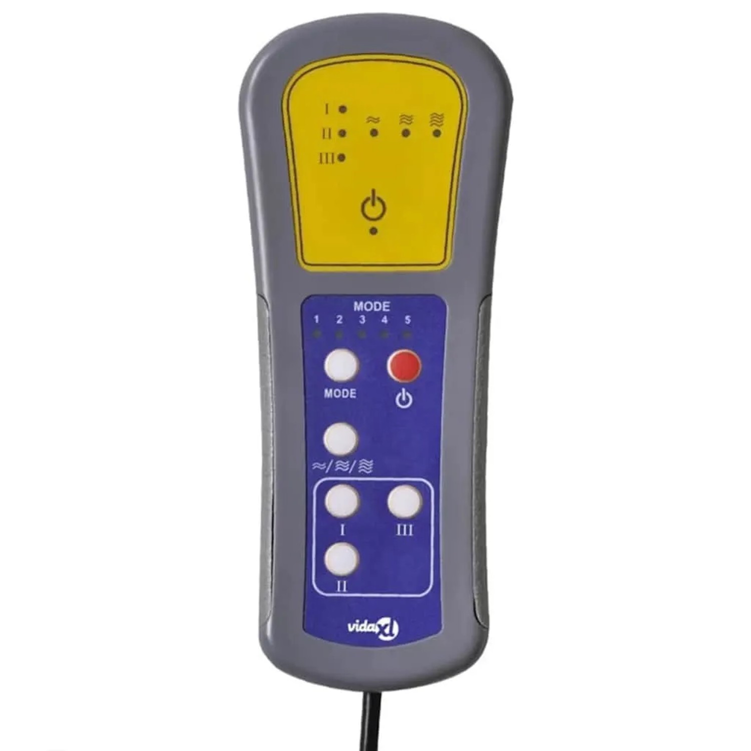 vidaXL Massagesessel Elektrisch Wolkengrau Stoff 3302971_14