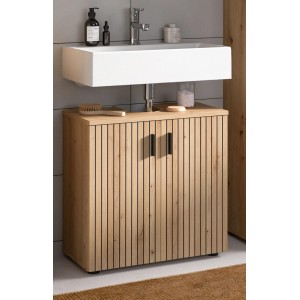 Inn.Furn Waschbeckenunterschrank in Eiche 80 cm Livia