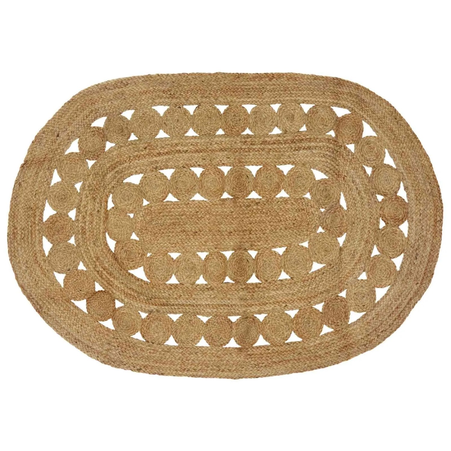 vidaXL Teppich Braun 122 x 183 cm Jute 42010811