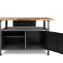 Ondis24 Werkbank Set Klaus mit Schrank und LED-Beleuchtung für die Werkstatteinrichtung.