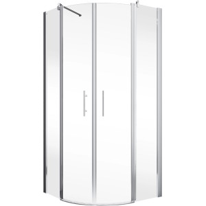 Schulte ExpressPlus Runddusche AlexaStyle2.0, 4-teilig, Alu-Natur, Radius 50cm.