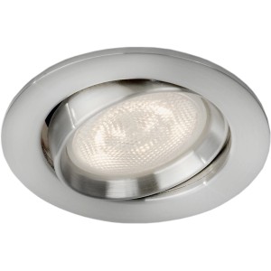 Philips myLiving LED Einbaustrahler Ellipse, Nickel, Warmglow, dimmbar.