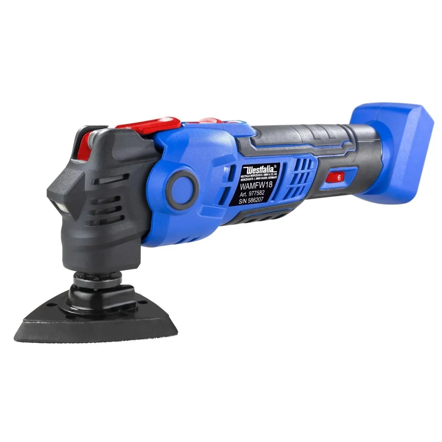 Westfalia Akku Multifunktionswerkzeug 18 V Li-Ion WAMFW18 ohne Akku und LadegerÄT