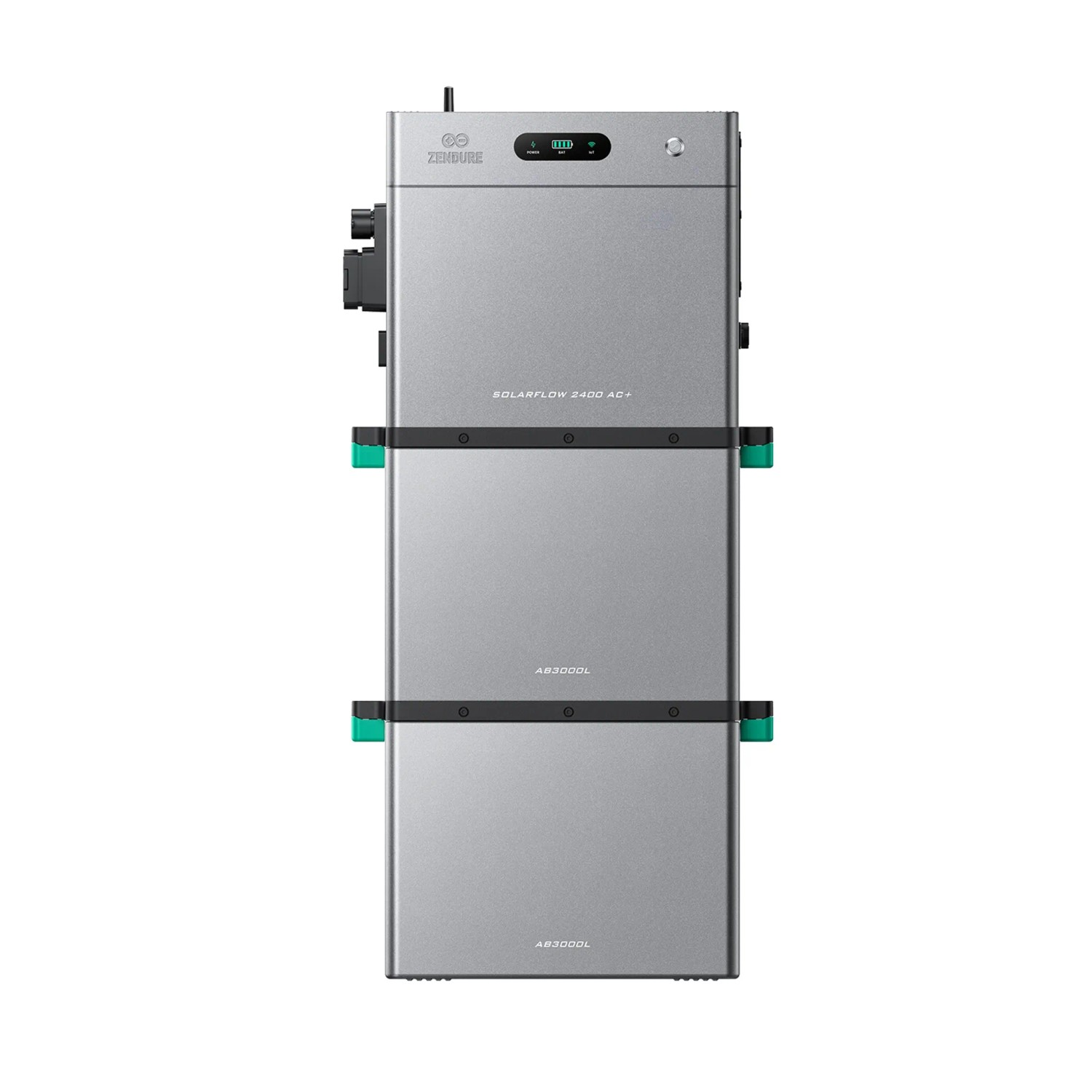 ZENDURE SuperCharged SolarFlow 2400 AC Plus Balkonkraftwerk Bidirektionaler AC Ausgang Bis 2400W Mit 2 AB3000L