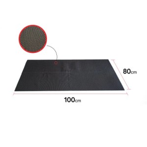 Bauheld Antirutschmatte, 100x80 cm, schwarz. Vielseitige Küchenhelfer Matte für Schubladen, Kofferraum oder Werkstatt.