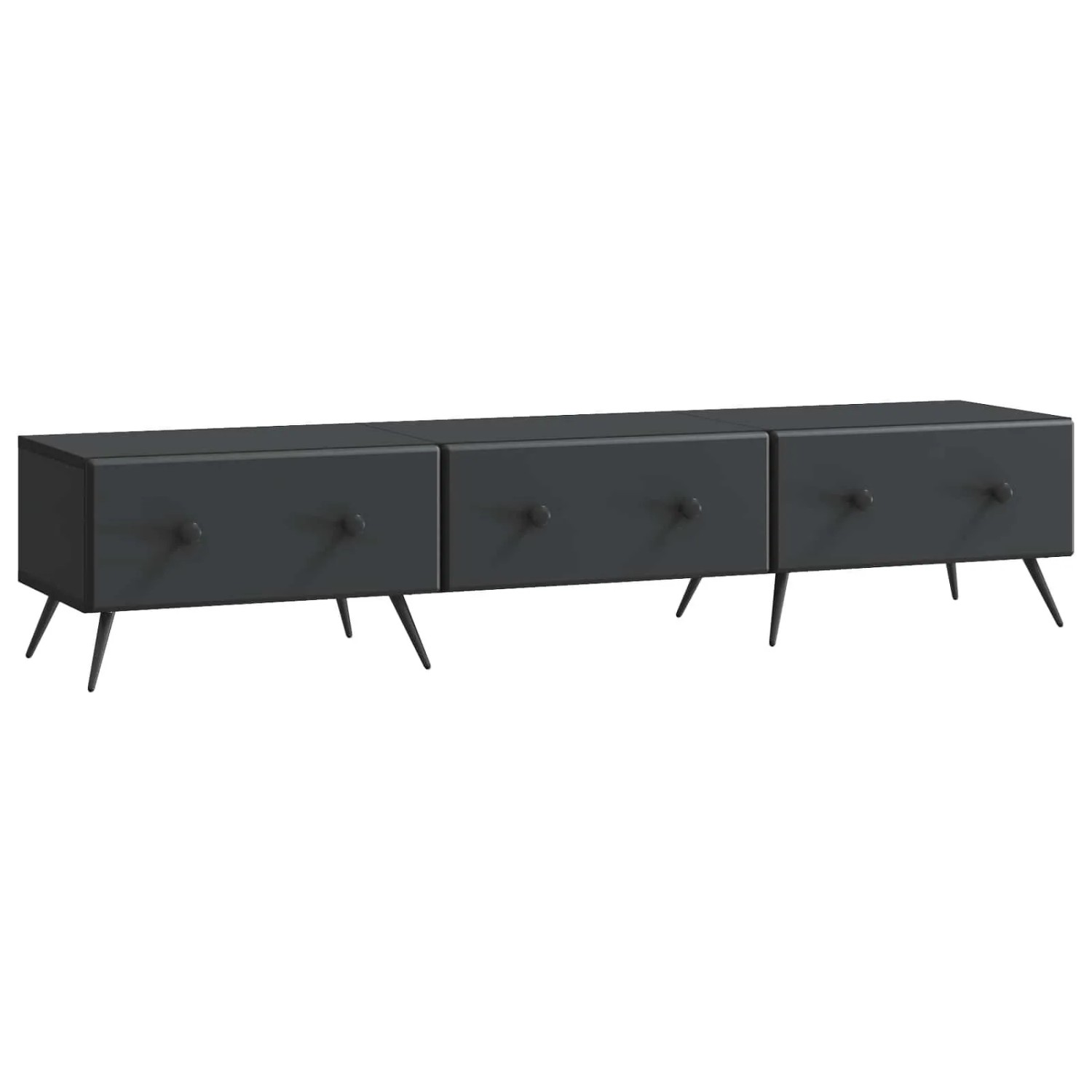 vidaXL TV-Schränk Schwarz 147 x 34,5 x 30 cm Holzwerkstoff 895626