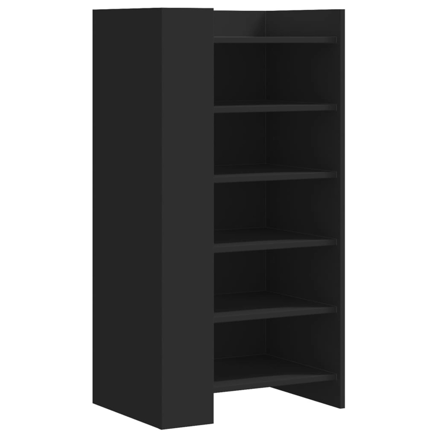 vidaXL Schuhschrank Schwarz 52x37,5x100 cm Holzwerkstoff 848445 günstig online kaufen